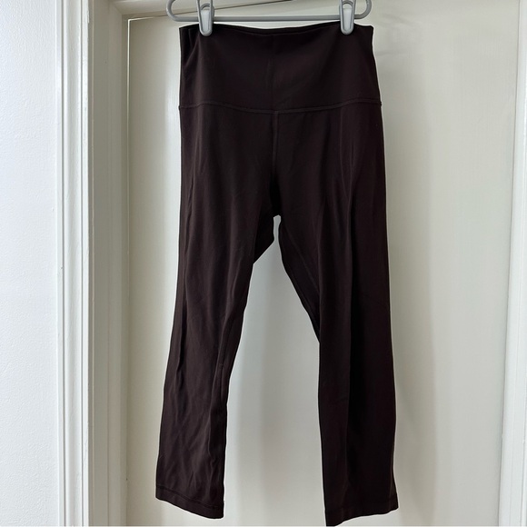 lululemon athletica Pants - lululemon athletica French Press Brown 21” Crop Align Leggings, Size 6